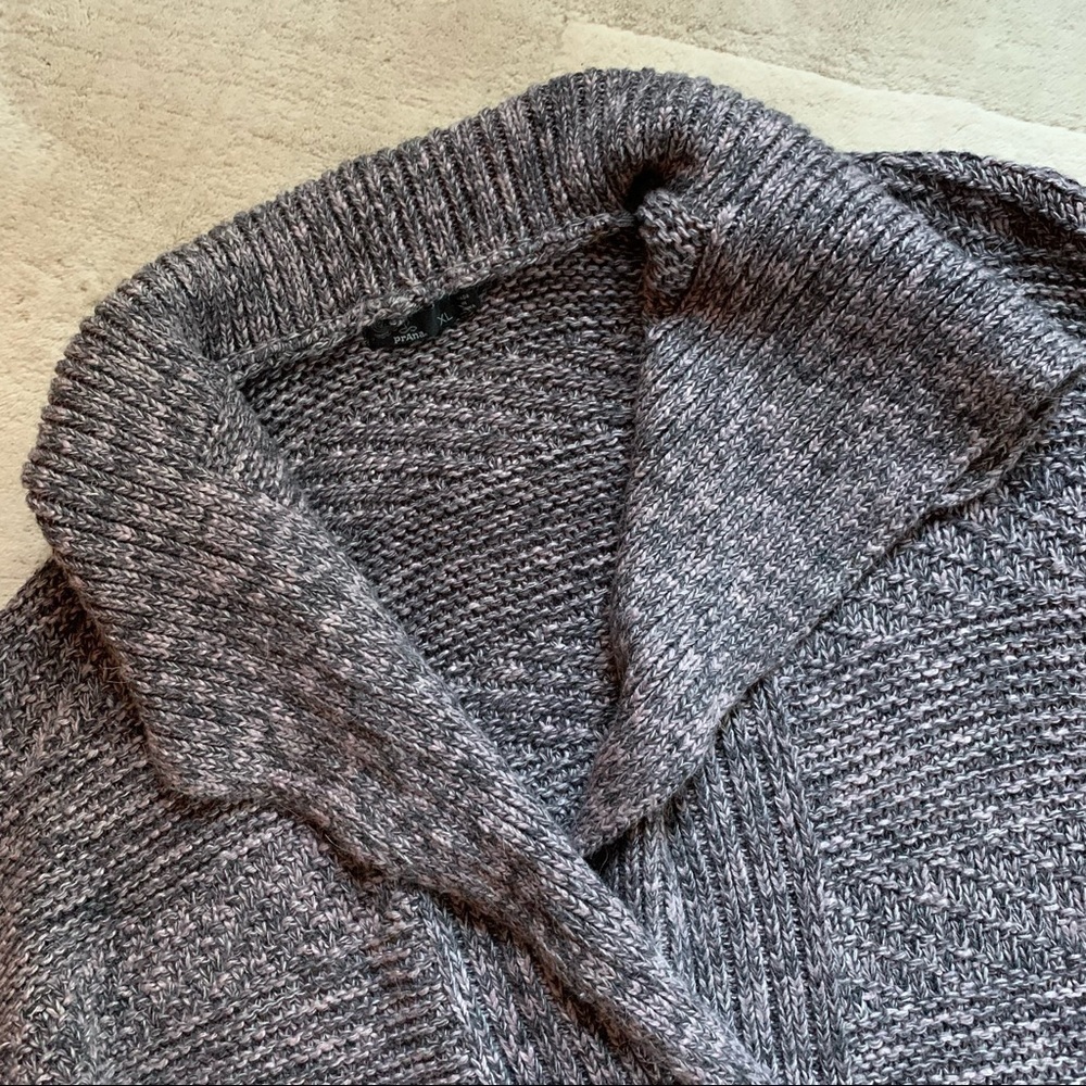 Prana Sukie Chunky Knit Snap Oversized Cardigan Coat Jacket View 5